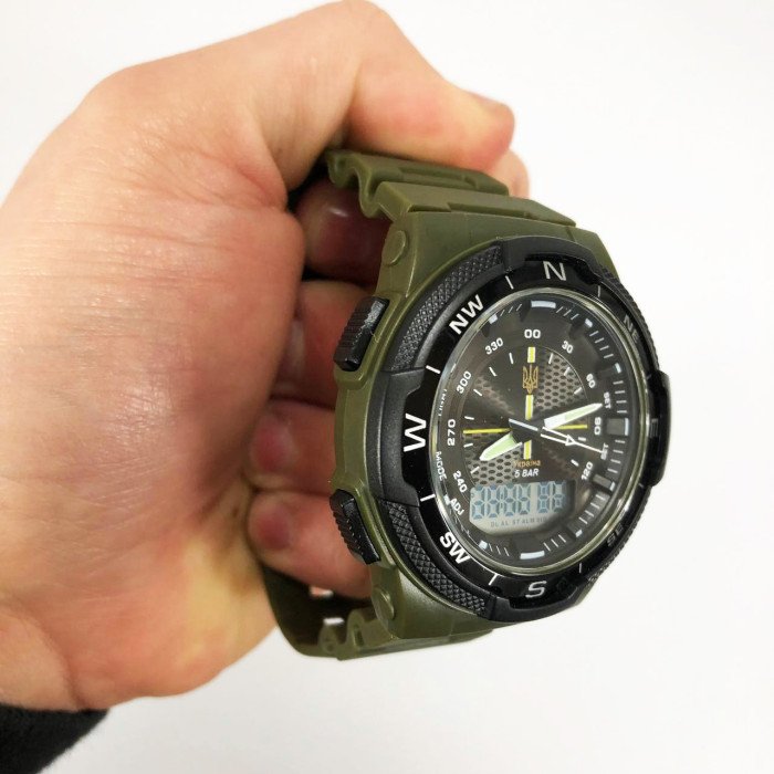 Годинник наручний чоловічий SKMEI 4541/1454AG, Чоловічий тактичний годинник, Вірменський годинник