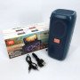 Портативна колонка TG333 2x5W з RGB підсвічуванням, гучна блютуз колонка. Колір: синій