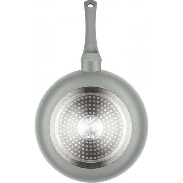 Сковорода алюмінієва 24 см WELL DONE WD-1014W індукція, антипригарна сковорода для індукційної плити