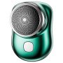 Електробритва Mini Shaver дорожня бездротова роторна для вологого і сухого гоління зелений