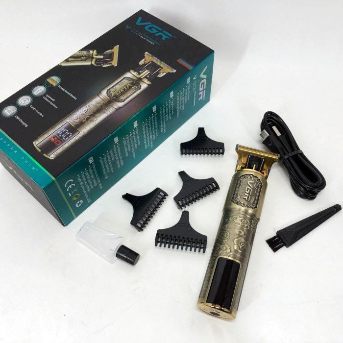 Машинка для стрижки волосся VGR V-073 акумуляторний бездротовий триммер для бороди та вусів
