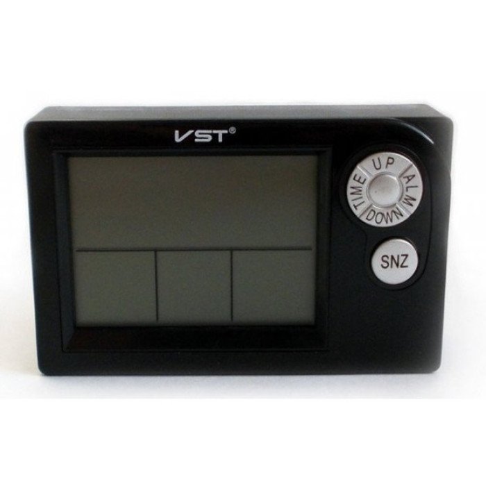 Годинник автомобільний електронні автогодинник VST-7048V для ВАЗ з вольтметром, температурою