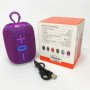 Портативна Bluetooth колонка TG658 8W з RGB підсвічуванням бездротова портативна потужна. Колір: фіолетовий