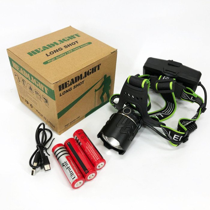 Ліхтар налобний A25 WHITE LASER LED PM10-TG, Ліхтар акумуляторний для рибалки, для туриста