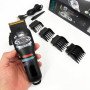 Машинка для стрижки волосся та бороди професійна VGR V-699 B з насадками та LED дисплеєм. Колір: чорний