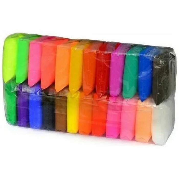 Легкий повітряний пластилін 24 кольори для ліплення з інструментами набір для творчості художній