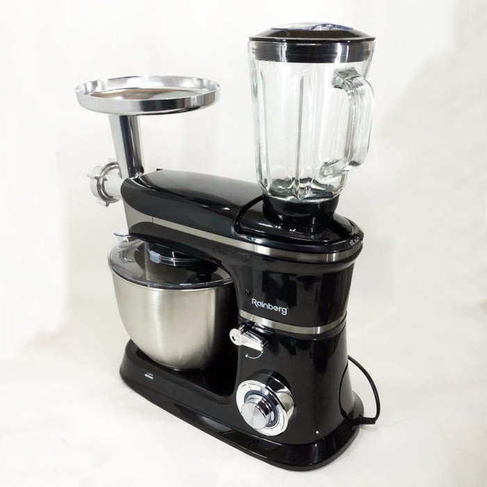 Багатофункціональний кухонний комбайн Rainberg RB-8080 Тістоміс, М'ясорубка, Блендер, Потужний блендер