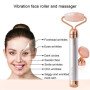 Масажер ролик електричний для особи Facial Roller Massager. Колір бежевий