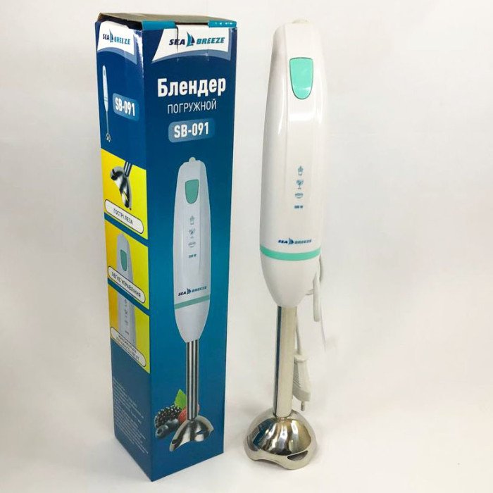 Блендер/Міксер занурювальний Sea Breeze SB-091, 500 Вт, блендер занурювальний нержавіюча, портативний блендер