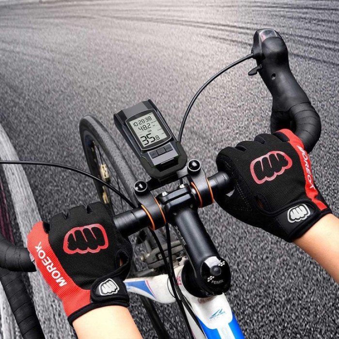 Велофара з комп'ютером та сигналом BK-1920-2T6 велоліхтар із виносною кнопкою, Велоліхтар із водозахистом