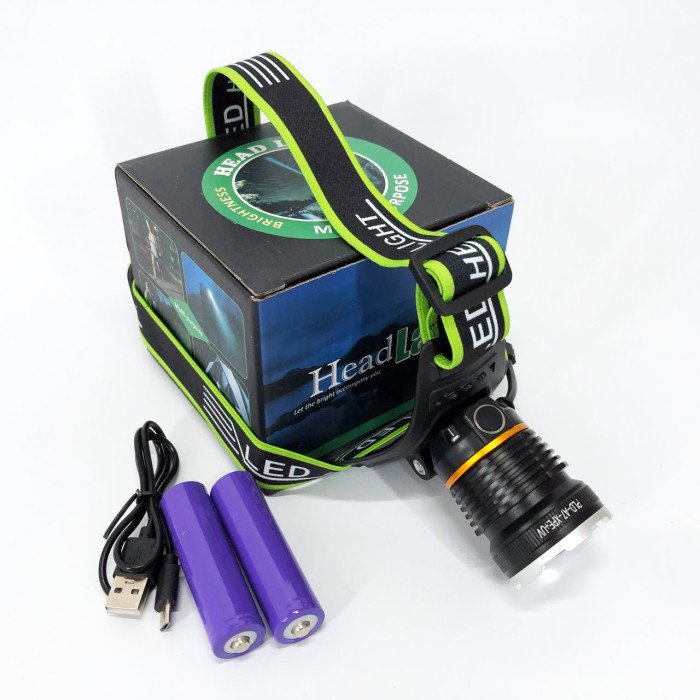 Ліхтар налобний PLD-A7-XPE-UV, Ліхтар акумуляторний для риболовлі, Світлодіодний ліхтар на лоб