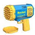Дитячий пістолет мильні бульки Rocket Bubble Gun 15,8 см автоматичний. Колір: жовтий