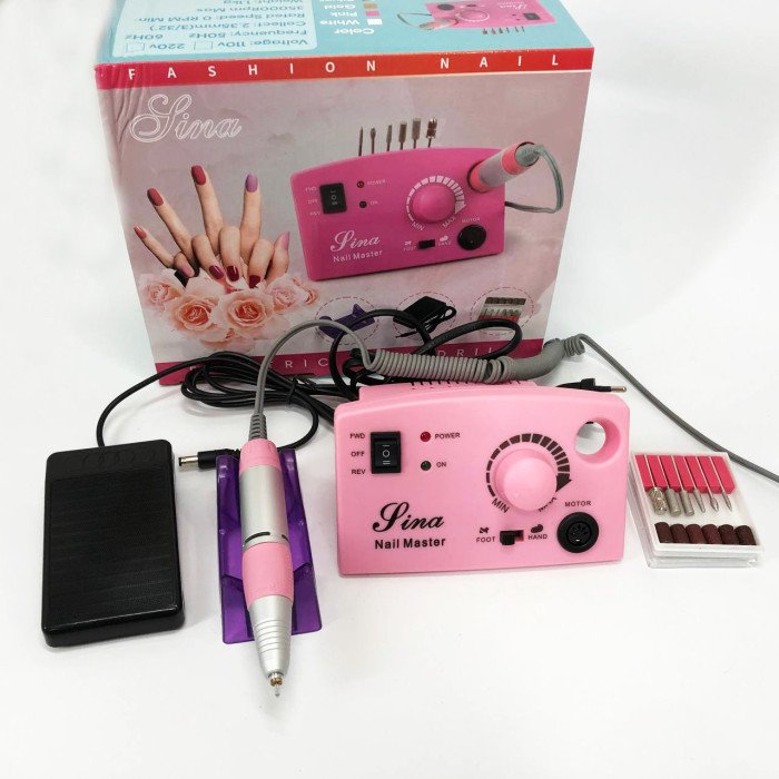 Фрезер DM-211 на 65 Вт. - 45000 об./хв. для манікюру та педикюру з педаллю та додатковими насадками