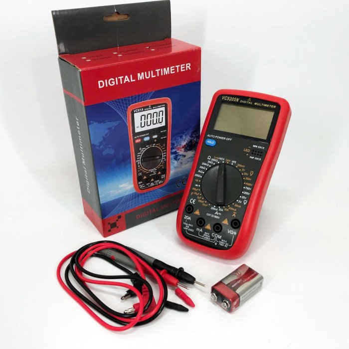 Цифровий Професійний мультиметр VC9205N тестер вольтметр, електровимірювальні тестери
