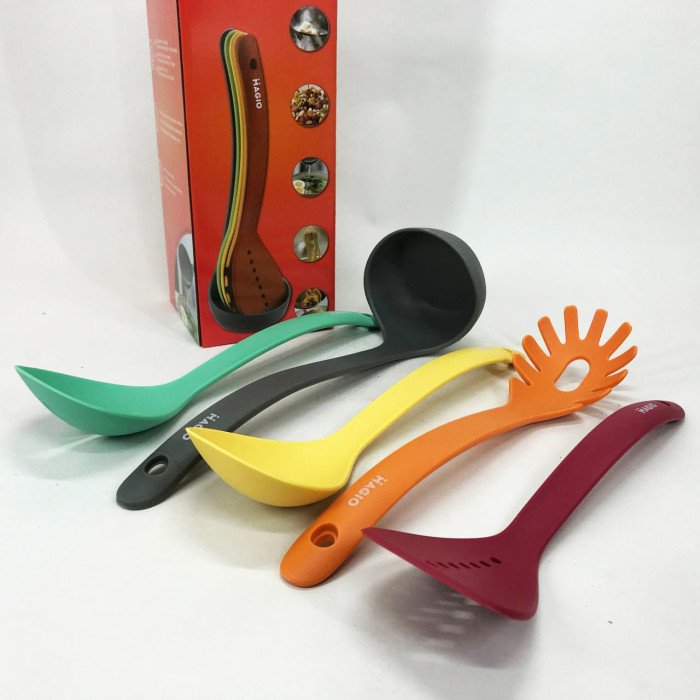 Набір кухонних речей Magio MG-1123 5 предметів, Силіконовий кухонний набір кухарів