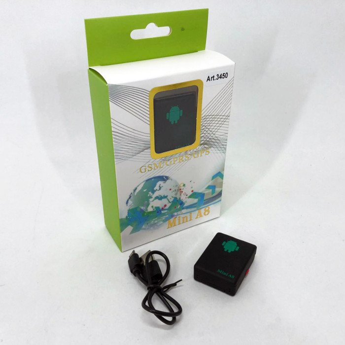 Міні GPS трекер через SIM карту А8 з вбудованим мікрофоном, GPS GSM трекер для авто, Маячок