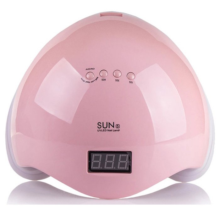 Ультрафіолетова лампа для Манікюру UV LAMP Sun 6, Світлодіодна сушарка для гель лаку. Колір: рожевий