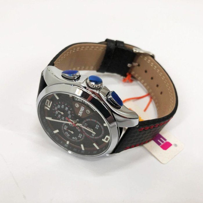 Годинник наручний чоловічий SKMEI 9106RD, оригінальний чоловічий годинник, модний чоловічий годинник круглий