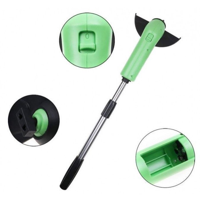 Газонокосарка для саду Zip Trim акумуляторна, Тример для трави та кущів для підстригання газону