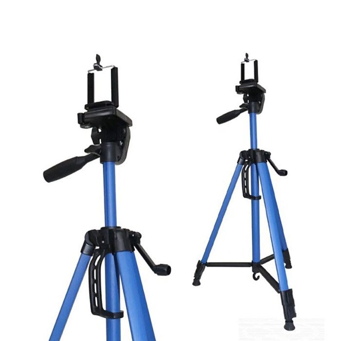 Професійний штатив 3366, трипод з чохлом, Штатив для телефону горизонтальної зйомки Колір: синій