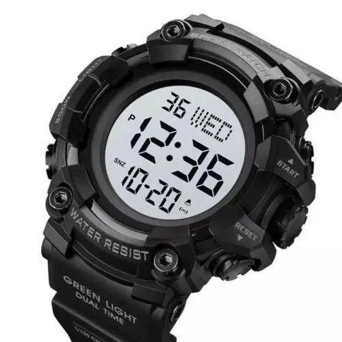 Годинник наручний чоловічий SKMEI 1968BKWT BLACK-WHITE, годинник армійський скмей. Колір: чорний з білим циферблатом