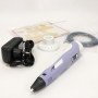 3D ручка Smart 3D Pen 2 c LCD дисплеєм, Ручка для об'ємного малювання, Дитяча 3д ручка. Колір: фіолетовий