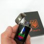 Дугова електроімпульсна запальничка із USB-зарядкою Україна LIGHTER HL-439, із зарядкою. Колір: чорний