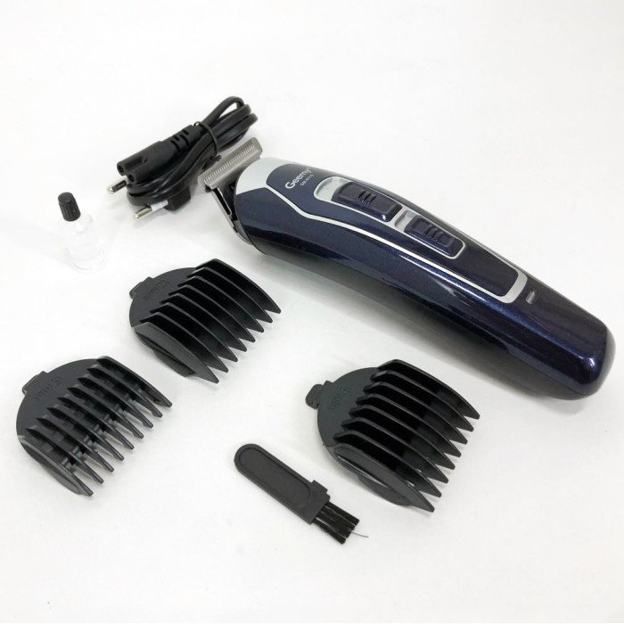 Машинка для стрижки GEMEI GM-6115, машинка для стрижки бездротова. Колір: синій