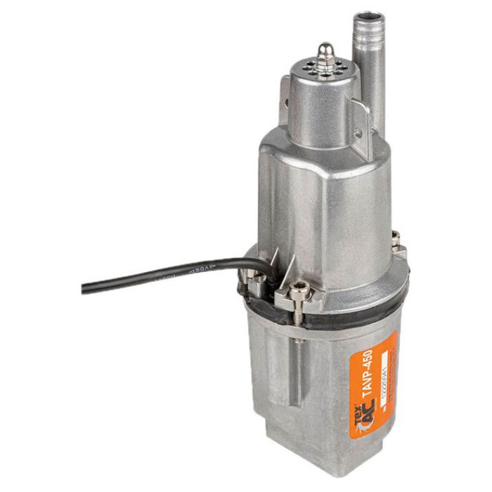 Насос вібраційний 0.25кВт, H 75м, Q 18л/хв, Ø100мм, 10м кабелю, верхній забір