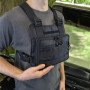 Нагрудна тактична сумка чоловіча, сумка через плече чорна розгрузка