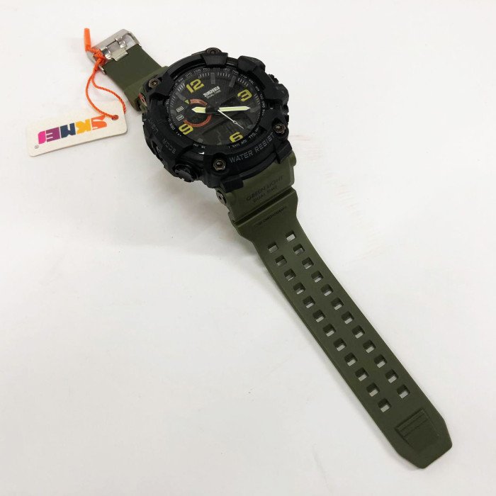 Годинник наручний чоловічий SKMEI 1520AG ARMY GREEN, військовий чоловічий наручний годинник зелений. Колір: зелений