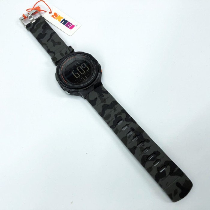 Годинник наручний чоловічий SKMEI 1841CMGY GREY CAMO, армійський годинник протиударний. Колір: сірий