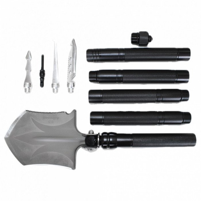 Багатофункціональна туристична саперна лопата Adimanti HK002 11-в-1 складана з чохлом