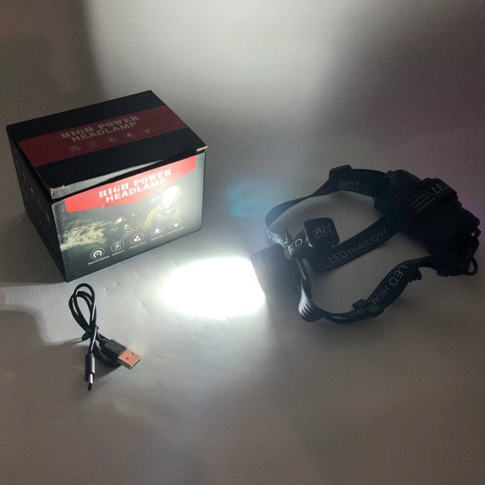 Ліхтар налобний акумуляторний Police 2128-2T6, Портативний світлодіодний налобний ліхтар