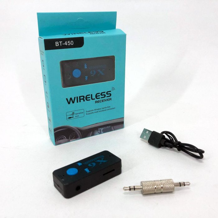 Бездротовий адаптер Bluetooth приймач аудіо ресівер BT-X6, модулятор блютуз в машину