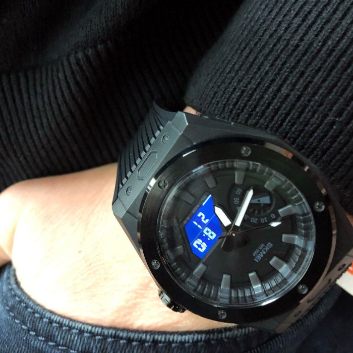 Годинник наручний чоловічий SKMEI 2103BKBK, армійський годинник протиударний, водонепроникний чоловічий годинник