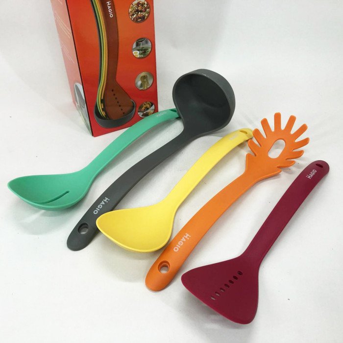 Набір кухонних речей Magio MG-1123 5 предметів, Силіконовий кухонний набір кухарів