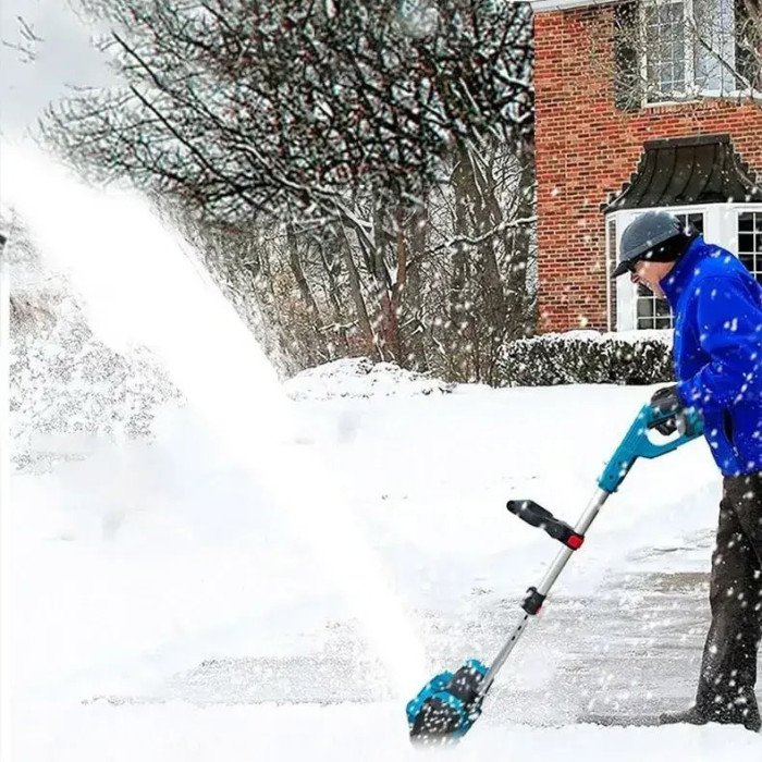Снігоприбиральник акумуляторний на 2 АКБ складаний Krafftec