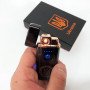 Електрична та газова запальничка Україна із USB-зарядкою HL-435, запальничка незвичайна. Колір: чорний