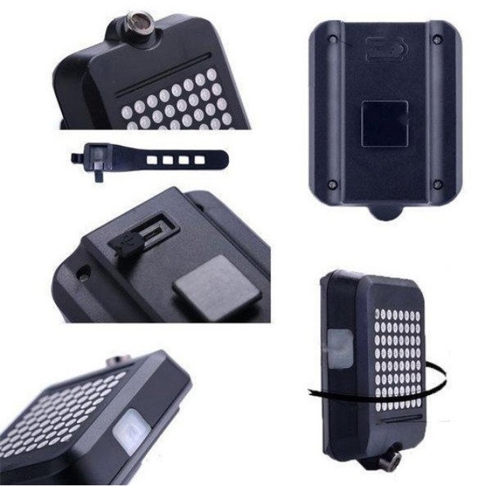 Задній велоліхтар з поворотником та лазерною розміткою AQY-0100, Велосипедний ліхтар із захистом від вологи.