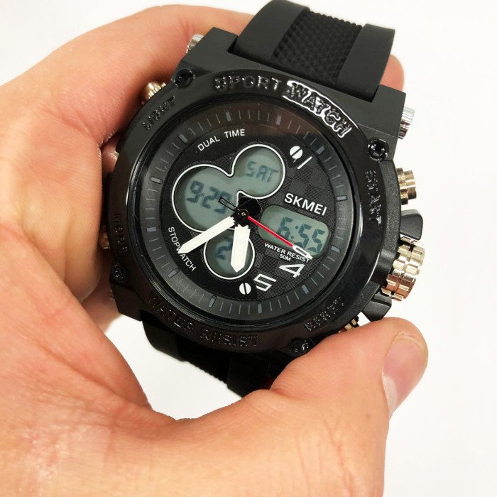 Годинник наручний чоловічий SKMEI 2065BKWT, водонепроникний чоловічий годинник, чоловічий спортивний