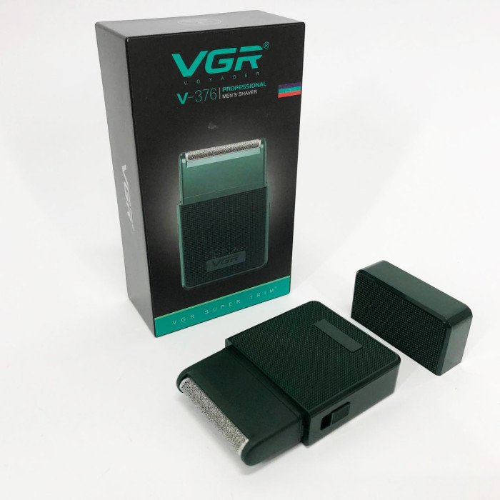 Електробритва VGR V-376 GREEN шейвер, Професійний шейвер-електробритва, Портативна бритва