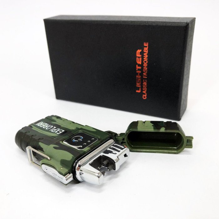 Запальничка імпульсна JL317 Explorer, Вітрозахисна запальничка, Запальничка юсб з гравіюванням