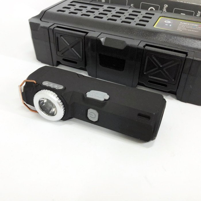 Ліхтарик-запальничка армійська MULTIFUNCTIONAL D51-COB, Запальнички подарунки для чоловіків. Колір: чорний