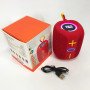 Портативна Bluetooth колонка TG658 8W з RGB підсвічуванням, колонка для вечірки. Колір: червоний