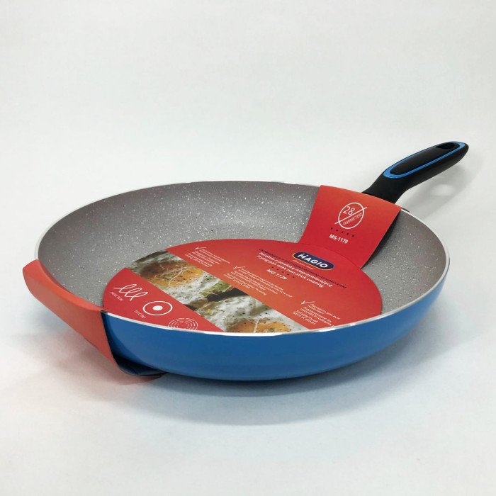 Сковорода Magio MG-1179 з мармуровим антипригарним покриттям 28 см, Якісна сковорода для смаження