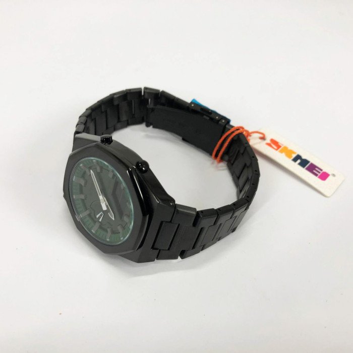 Годинник наручний чоловічий SKMEI 1816BKGNBK, стильний класичний чоловічий годинник, фірмовий спортивний годинник