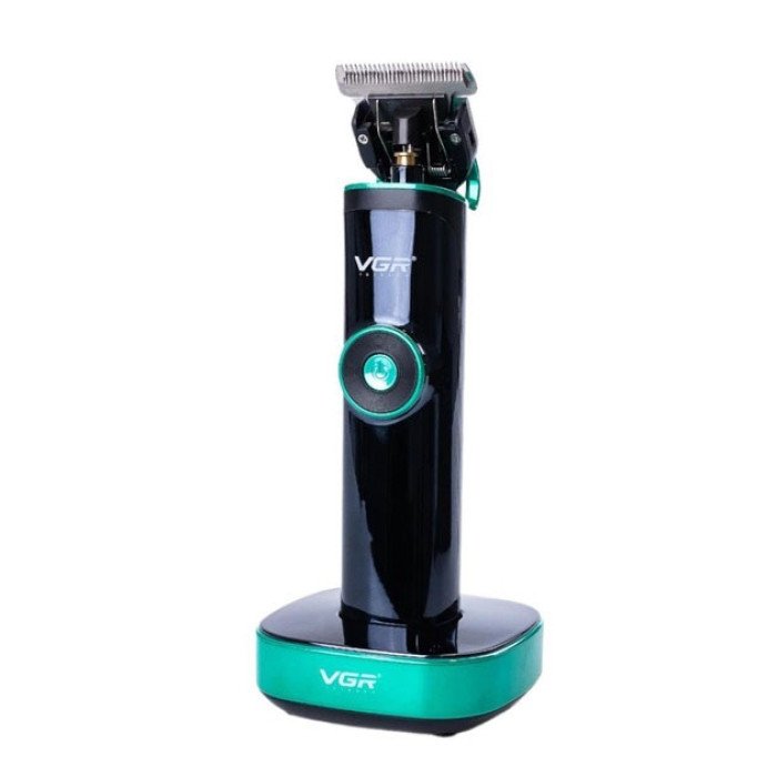 Універсальна машинка триммер для стрижки волосся VGR V-671 акумуляторний з набором насадок та LED дисплеєм