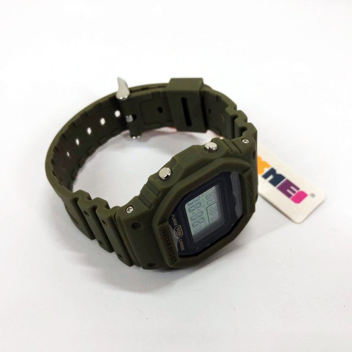 Годинник наручний чоловічий SKMEI 1628AGWT, армійський годинник протиударний, наручний годинник для військових