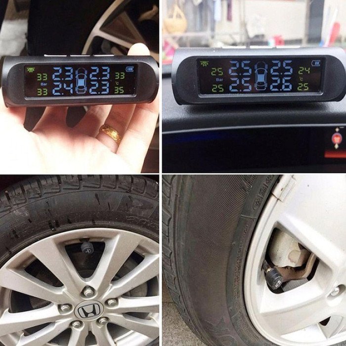 Система контролю тиску у шинах TPMS+SOLAR зовнішні датчики